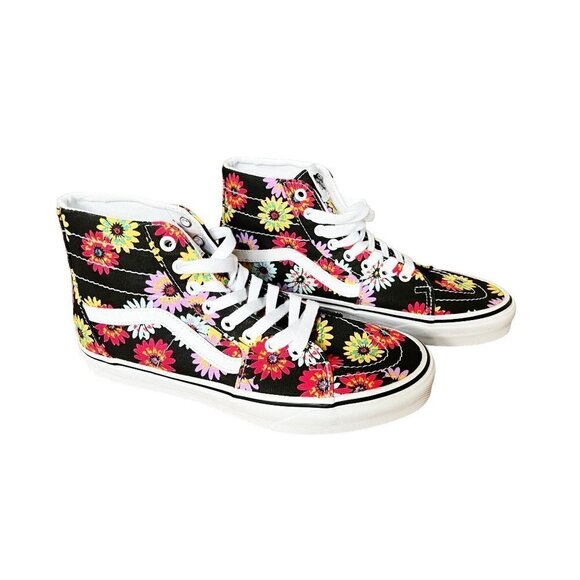 Vans Unisex Sk8-Hi Tapered Retro Peace Floral Sneakers - Picture 1 of 11